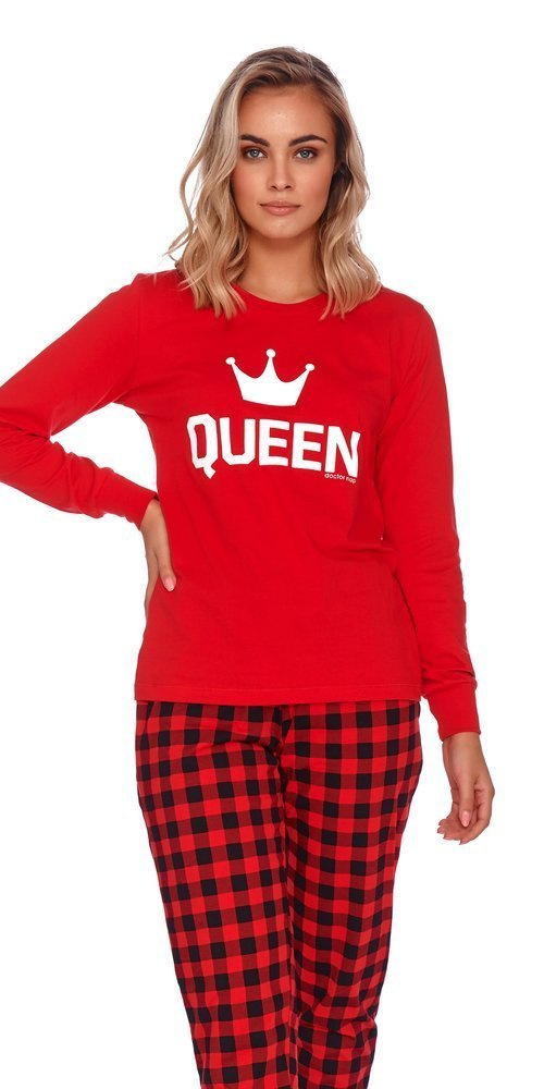 9748 Piżama Damska Doctor Nap - red