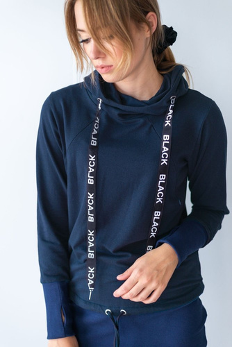 128 Dresowa Sukienka  MIRACLE- granatowy