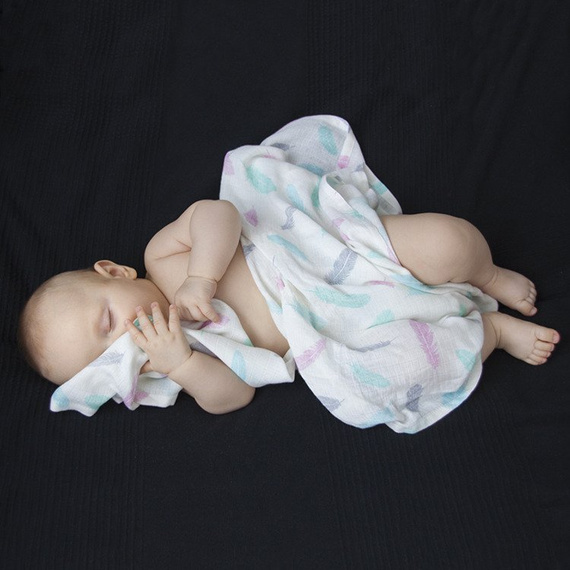 Pieluszki 100% Bamboo muślin Sawanna Makaszka