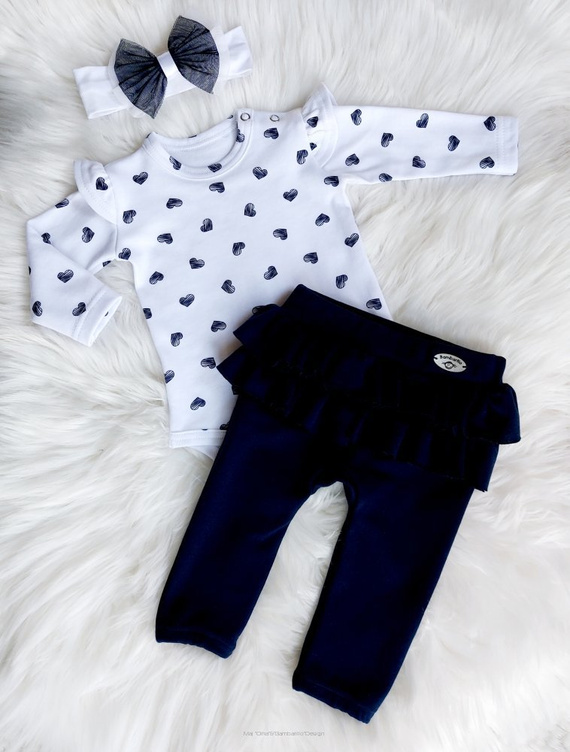 Lola Bambarillo Spodnie niemowlęce granatowy