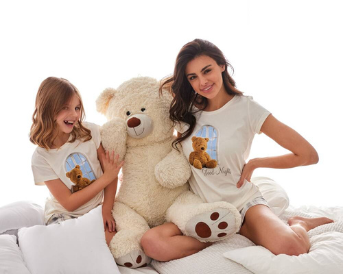 787/105 788/105 Good Night Piżama dziewczęca Cornette ecru