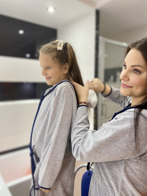 374 / 375 Desiree Szlafrok dziecięcy - szary