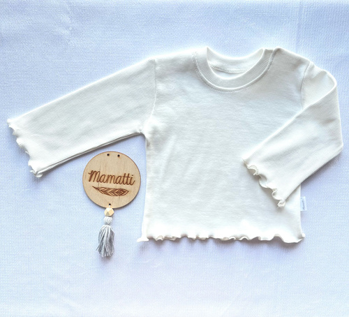 BI002 Mamatti Bluzka dziewczęca - biały