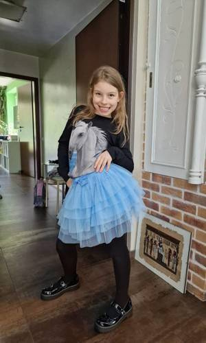 Inez Bambarillo Spódniczka tiulowa błękitny