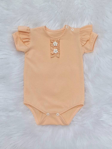 Ola Bambarillo Body z krótkim rękawem morelowy 
