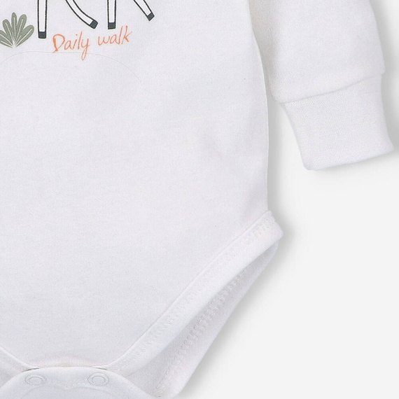 ABN-5322/ECR Zebra Body kopertowe z bawełny organicznej Nini ecru