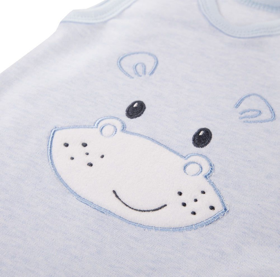 Śpioch bawełniany "Baby Love" Ewa Klucze- niebieski