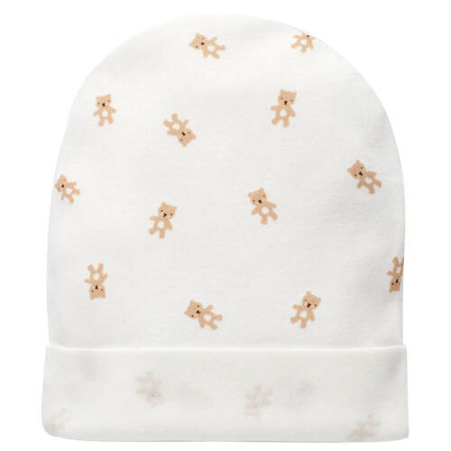 Lovely Day Pinokio Czapka - ecru misie