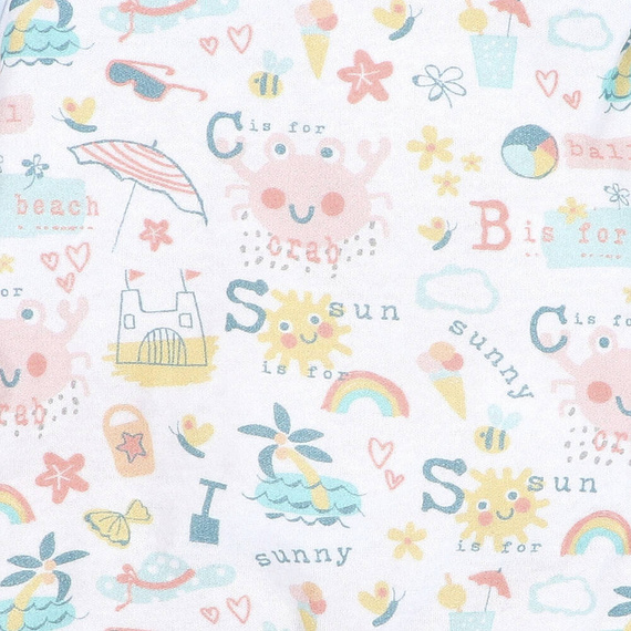 Sunny Śpiochy z bawełny organicznej Nini druk