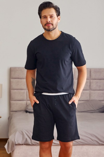 4332 Piżama Męska Doctor Nap - black