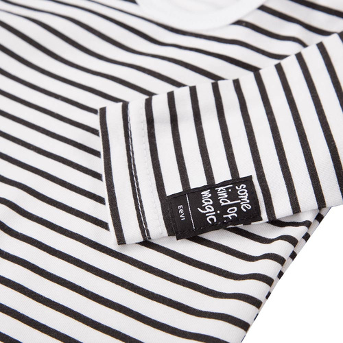 Magic Eevi Body z długim rękawem - białe paski