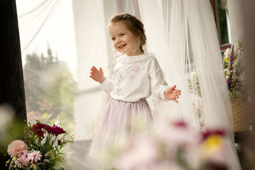 Charlotte Pinokio Bluzka dziewczęca - ecru