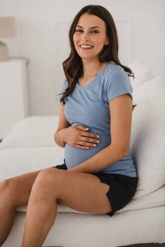 Milk Shirt Milk&Love bluzka do karmienia błękitny