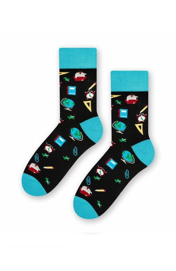 ART.039 Skarpetki młodzieżowe Steven 012 jeans melanż