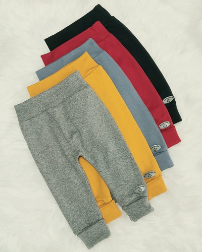 "Julek" Bambarillo Spodnie niemowlęce melanż