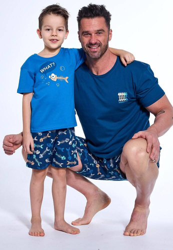 789/120 ,790/120 Fishing Piżama chłopięca Cornette niebieski