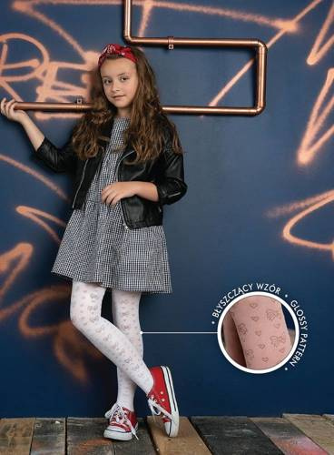 2230 Amara Rajstopy Dziewczęce Knittex  bianco