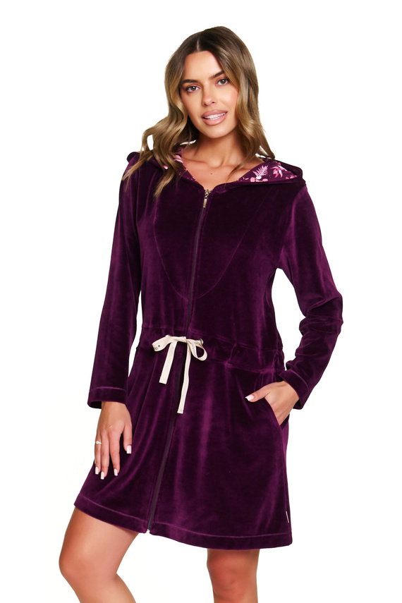 Szlafrok damski Doctor Nap SWO.1008.burgundy