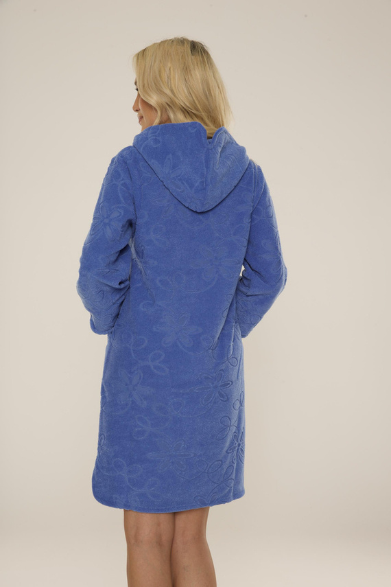 409 Żakard Krótki Szlafrok damski De Lafense- jeans