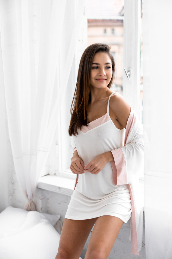 Sensis Nelli Koszula Nocna - ecru