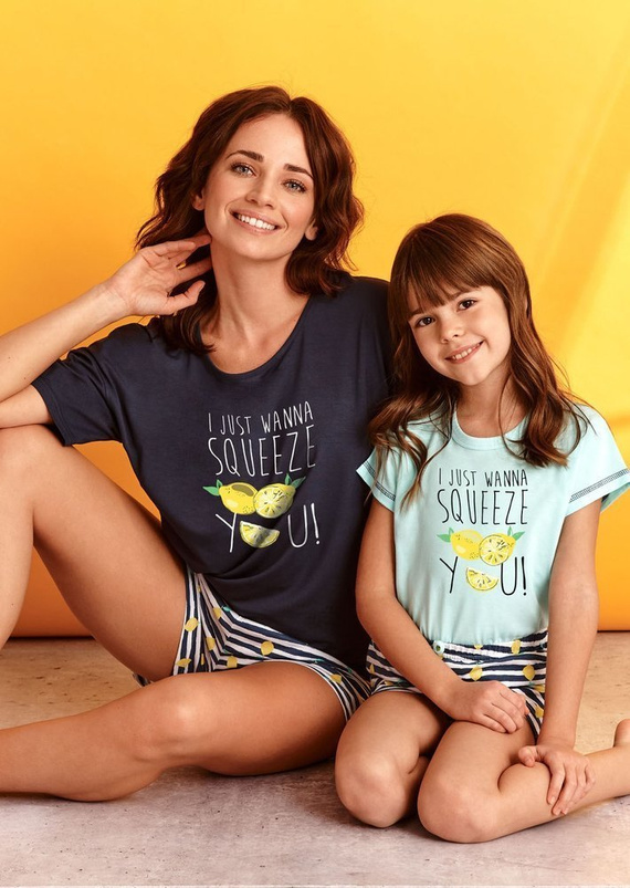 2200 ,2201 Hania Piżama dla dziewczynki Taro 02 żółty