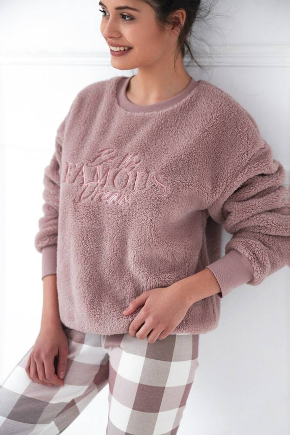 Kaycee Piżama damska Sensis Interlock- pudrowy róż