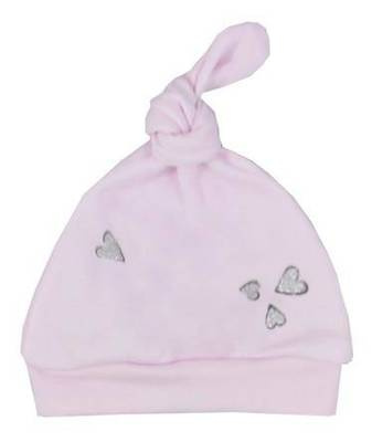 Foxy Koala Czapka bawełniana z węzełkiem - róż