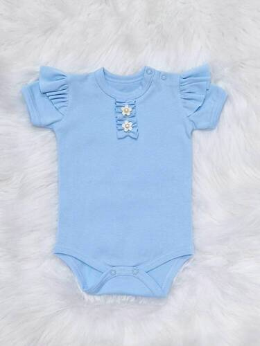 Ola Bambarillo Body z krótkim rękawem błękitny