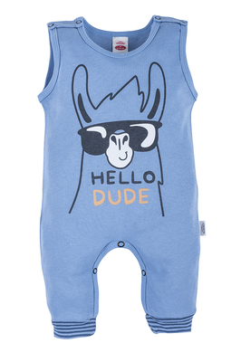 "Hello Dude" Makoma Ogrodniczki niebieski