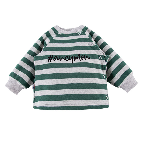 Ancymon Eevi Bluzka niemowlęca 2-pak - szary/zielony