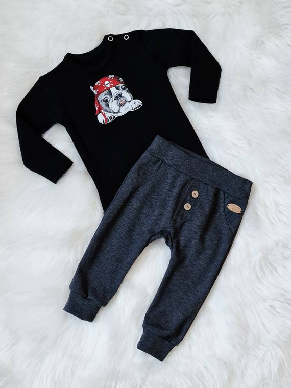 Pirat Bambarillo Body z długim rękawem czarny