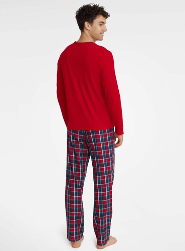 40950 Glance Piżama Męska Core Henderson czerwony