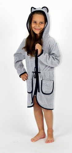 374 / 375 Desiree Szlafrok dziecięcy - szary