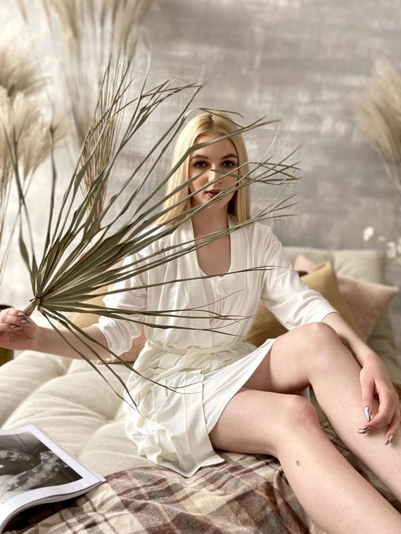 871 / 529 Visa Szlafrok damski Forex - Ecru