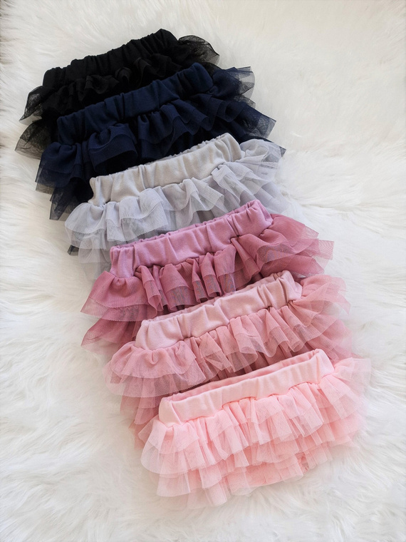 Bloomers Bambarillo ze spódniczką tiulową pudrowy róż