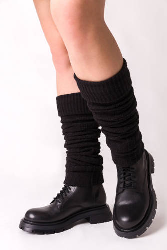 Art.095 Getry wełniane Steven -006 czarny