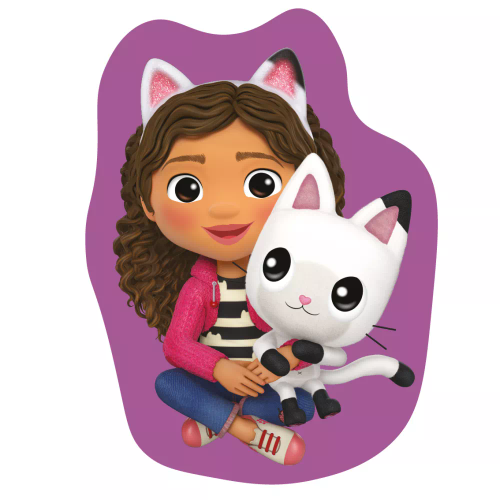 Koci Domek Gabi Poduszka 40 cm fioletowa przytulanka – Jerry Fabrics