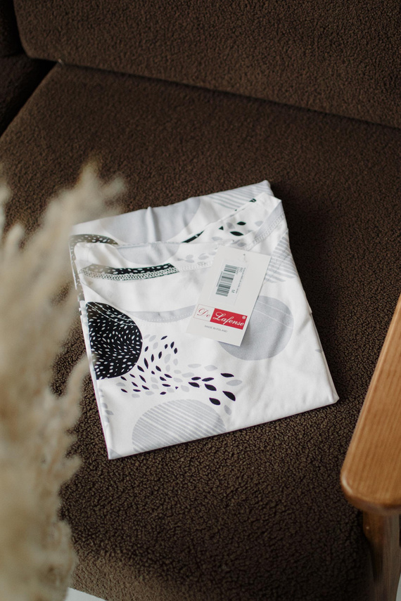 860 Amelia Koszula nocna De Lafense – krótki rękaw, miękka wiskoza - szary