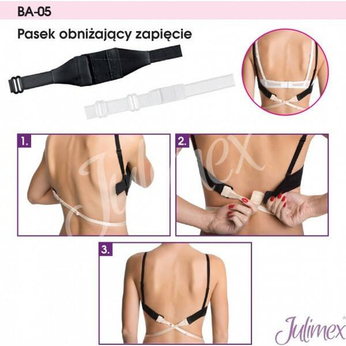 Pasek obniżający zapięcie II rzędowy BA-05 - czarny