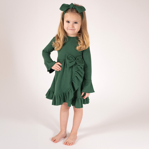 Sukienka 163174 "Magia Świąt" Nicol - zielony