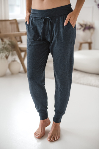 Spodnie Milk&Love dresowe joggersy grafitowy