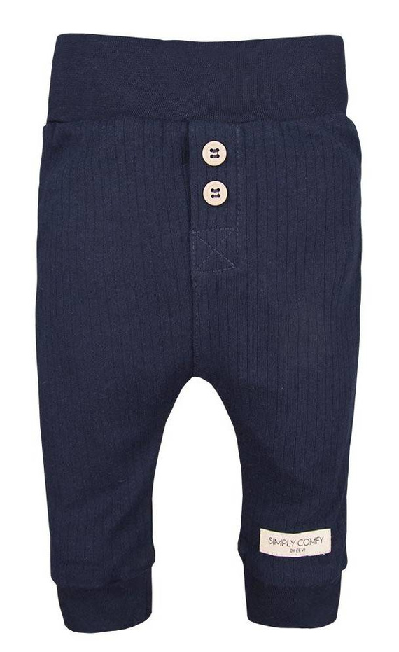 Legginsy bawełniane z guzikami "SIMPLY COMFY" Ewa Klucze - szary melanż