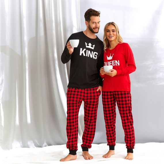 9748 Piżama Damska Doctor Nap - red