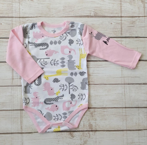 Body niemowlęce Koala-"Zwierzyniec"  róż