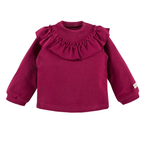 Bluza dresowa "SIMPLY COMFY" Ewa Klucze- bordo
