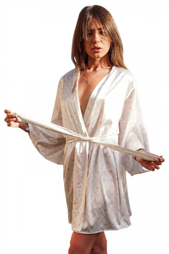 DK-P Satynowa Podomka damska DKaren - biały 18