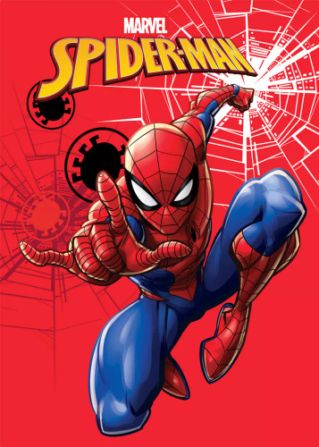 Spiderman Koc polarowy Faro – czerwona, 220 g/m², miękki i lekki