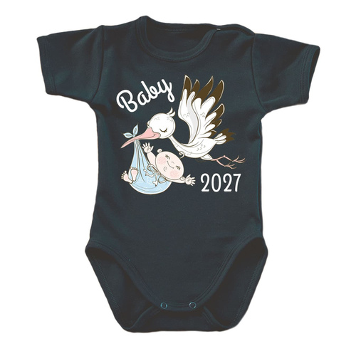 SKU: N053-1 Body niemowlęce moocha BABY 2027 czarne 100% bawełna