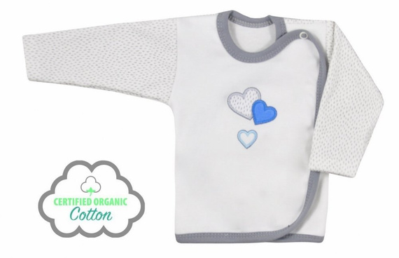 Koszulka niemowlęca "ZAKOCHANY MIŚ" organic Koala niebieska