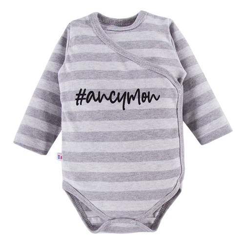 Ancymon Eevi Body niemowlęce 2-pak - szary/zielony